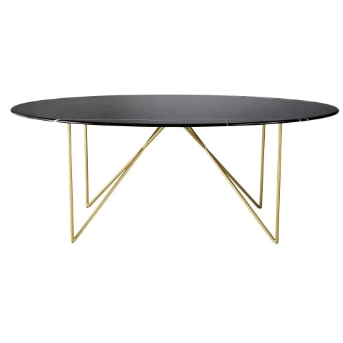 Maisons Du Monde Tables à Manger Table à Manger En Marbre Noir Et Métal 4/6 Personnes D200 3 Maisons Du Monde Tables à Manger Table à Manger En Marbre Noir Et Métal 4/6 Personnes D200