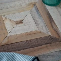 Drawer Tables à Manger Table à Manger En Métal Et Teck Recyclé 160x80cm -Marquee Magasin table a manger en metal et teck recycle 160x80cm 5