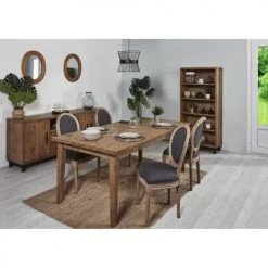 ATHM DESIGN Tables à Manger Table à Manger En Pin 8 Marron -Marquee Magasin table a manger en pin 8 marron 1