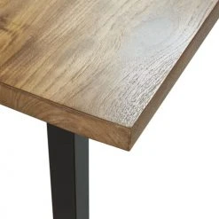 Bois Dessus Bois Dessous Tables à Manger Table à Manger En Teck Et Métal -Marquee Magasin table a manger en teck et metal 4