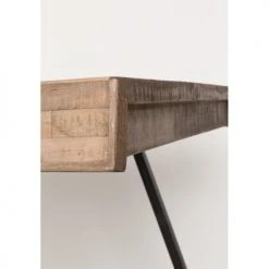 Drawer Tables à Manger Table à Manger En Teck Recyclé 160x78cm Bois Foncé -Marquee Magasin table a manger en teck recycle 160x78cm bois fonce 4