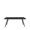 Drawer Tables à Manger Table à Manger En Teck Recyclé 160x78cm Noir -Marquee Magasin table a manger en teck recycle 160x78cm noir