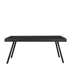 Drawer Tables à Manger Table à Manger En Teck Recyclé 220x100cm Noir