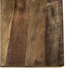 MACABANE Tables à Manger Table à Manger En Teck Recyclé Acacia Mahogany Pieds Métal Noir L200 -Marquee Magasin table a manger en teck recycle acacia mahogany pieds metal noir l200 4