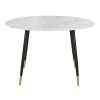 Maisons Du Monde Tables à Manger Table à Manger En Verre Effet Marbre Blanc Et Métal Coloris Laiton Et Noir 5/6 Personnes D120 -Marquee Magasin table a manger en verre effet marbre blanc et metal coloris laiton et noir 5 6 personnes d120 1000 6 4 219969 1