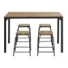 Maisons Du Monde Tables à Manger Table à Manger Et Tabourets (x4) En Bois De Sapin Massif Et Métal 6 Personnes L120 -Marquee Magasin table a manger et tabourets x4 en bois de sapin massif et metal 6 personnes l120 1000 14 24 216135 1