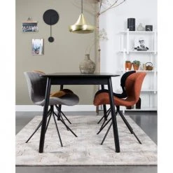 Zuiver Tables à Manger Table à Manger Extensible 120-162x80cm Effet Bois Noir -Marquee Magasin table a manger extensible 120 162x80cm effet bois noir 2