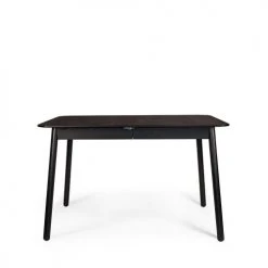 Zuiver Tables à Manger Table à Manger Extensible 120-162x80cm Effet Bois Noir