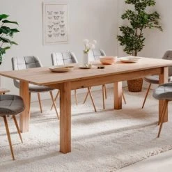 Homifab Tables à Manger Table à Manger Extensible 160/215 Cm Bois -Marquee Magasin table a manger extensible 160 215 cm bois 4