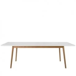 Drawer Tables à Manger Table à Manger Extensible 180-230x80cm Blanc Cassé -Marquee Magasin table a manger extensible 180 230x80cm blanc casse 2