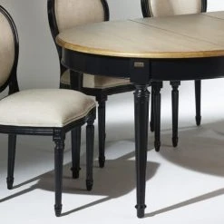 Robin Des Bois Tables à Manger Table à Manger Extensible Chêne Noire -Marquee Magasin table a manger extensible chene noire 3