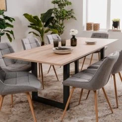 Homifab Tables à Manger Table à Manger Extensible Effet Chêne 160/200 Cm 10 Homifab Tables à Manger Table à Manger Extensible Effet Chêne 160/200 Cm -Marquee Magasin table a manger extensible effet chene 160 200 cm 2