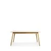 Tenzo Tables à Manger Table à Manger Extensible En Bois 160-205x90cm Blanc Et Bois Clair -Marquee Magasin table a manger extensible en bois 160 205x90cm blanc et bois clair