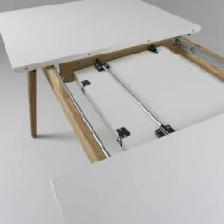 Tenzo Tables à Manger Table à Manger Extensible En Bois 180-240x90cm Blanc -Marquee Magasin table a manger extensible en bois 180 240x90cm blanc 5