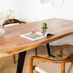 Drawer Tables à Manger Table à Manger Extensible En Bois 180-250x90cm Bois -Marquee Magasin table a manger extensible en bois 180 250x90cm bois 5