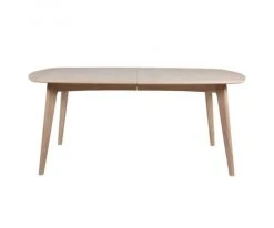 Meubles & Design Tables à Manger Table à Manger Extensible En Bois De Chêne 180cm Blanc