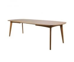 Meubles & Design Tables à Manger Table à Manger Extensible En Bois De Chêne 180cm Blanc -Marquee Magasin table a manger extensible en bois de chene 180cm blanc 3