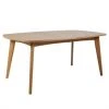 Meubles & Design Tables à Manger Table à Manger Extensible En Bois De Chêne 180cm Naturel -Marquee Magasin table a manger extensible en bois de chene 180cm naturel
