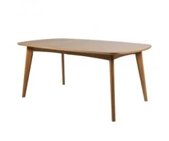 Meubles & Design Tables à Manger Table à Manger Extensible En Bois De Chêne 180cm Naturel -Marquee Magasin table a manger extensible en bois de chene 180cm naturel 2