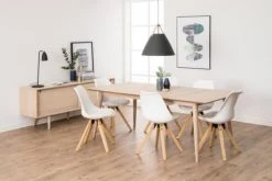 Hellin Tables à Manger Table à Manger Extensible En Chêne Blanchi 8 à 14 Couverts -Marquee Magasin table a manger extensible en chene blanchi 8 a 14 couverts 2