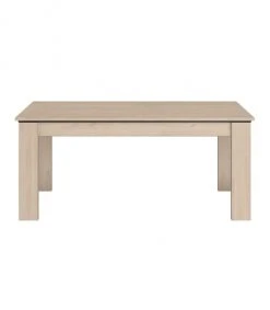 Calicosy Tables à Manger Table à Manger Extensible L180-215 Cm - Décor Chêne Et Noir