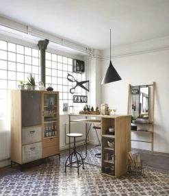 Maisons Du Monde Tables à Manger Table à Manger Haute 2/3 Personnes En Sapin Massif Et Métal L120 -Marquee Magasin table a manger haute 2 3 personnes en sapin massif et metal l120 1000 1 14 195994 6