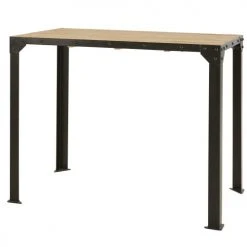 Maisons Du Monde Tables à Manger Table à Manger Haute En Métal Et Manguier Massif 4 Personnes L130 -Marquee Magasin table a manger haute en metal et manguier massif 4 personnes l130 1000 1 39 186015 2