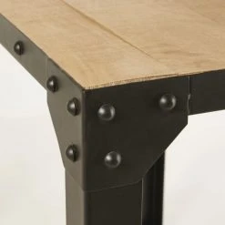 Maisons Du Monde Tables à Manger Table à Manger Haute En Métal Et Manguier Massif 4 Personnes L130 -Marquee Magasin table a manger haute en metal et manguier massif 4 personnes l130 1000 1 39 186015 4