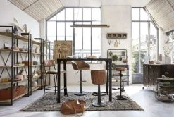 Maisons Du Monde Tables à Manger Table à Manger Haute En Métal Et Manguier Massif 4 Personnes L130 -Marquee Magasin table a manger haute en metal et manguier massif 4 personnes l130 1000 1 39 186015 7