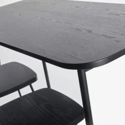 Maisons Du Monde Tables à Manger Table à Manger Haute Et Tabourets (x2) Noir Mat 2 Personnes L120 -Marquee Magasin table a manger haute et tabourets x2 noir mat 2 personnes l120 1000 4 0 209223 4