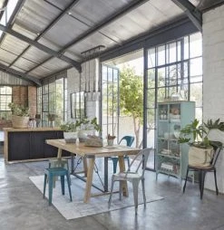 Maisons Du Monde Tables à Manger Table à Manger Indus 8/10 Personnes En Manguier Et Métal L205 -Marquee Magasin table a manger indus 8 10 personnes en manguier et metal l205 1000 0 25 187272 7