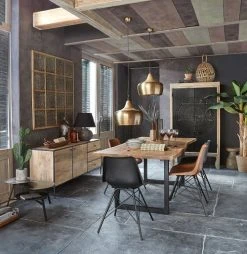 Maisons Du Monde Tables à Manger Table à Manger Indus En Acacia Et Métal Noir L200 -Marquee Magasin table a manger indus en acacia et metal noir l200 1000 4 7 175036 7