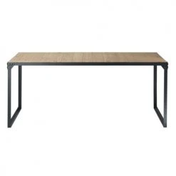 Maisons Du Monde Tables à Manger Table à Manger Indus En Sapin Et Métal 8 Personnes L180