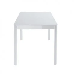 Baita Tables à Manger Table à Manger Laqué Blanc Brillant 140cm -Marquee Magasin table a manger laque blanc brillant 140cm 5