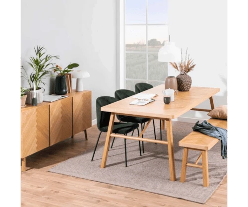 Meubles & Design Tables à Manger Table à Manger Moderne En Bois Massif 4 Meubles & Design Tables à Manger Table à Manger Moderne En Bois Massif – Image 2