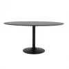 Meubles & Design Tables à Manger Table à Manger Ovale 160x110cm En Bois Noir