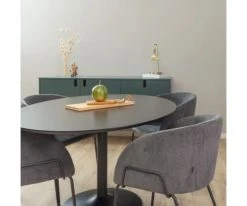 Meubles & Design Tables à Manger Table à Manger Ovale 160x110cm En Bois Noir 11 Meubles & Design Tables à Manger Table à Manger Ovale 160x110cm En Bois Noir -Marquee Magasin table a manger ovale 160x110cm en bois noir 2