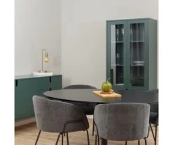 Meubles & Design Tables à Manger Table à Manger Ovale 160x110cm En Bois Noir 12 Meubles & Design Tables à Manger Table à Manger Ovale 160x110cm En Bois Noir -Marquee Magasin table a manger ovale 160x110cm en bois noir 3