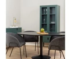 Meubles & Design Tables à Manger Table à Manger Ovale 160x110cm En Bois Noir 13 Meubles & Design Tables à Manger Table à Manger Ovale 160x110cm En Bois Noir -Marquee Magasin table a manger ovale 160x110cm en bois noir 4