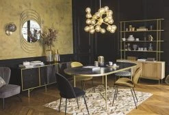 Maisons Du Monde Tables à Manger Table à Manger Ovale Lattes En Manguier Noirci 8/10 Personnes L220 -Marquee Magasin table a manger ovale lattes en manguier noirci 8 10 personnes l220 1000 10 15 199029 4