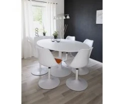 Meubles & Design Tables à Manger Table à Manger Ovale Pied Central -Marquee Magasin table a manger ovale pied central 4