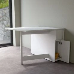 Woodman Tables à Manger Table à Manger Pliable En Bois 170x90cm Blanc -Marquee Magasin table a manger pliable en bois 170x90cm blanc 2