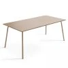 Oviala Tables à Manger Table à Manger Rectangulaire En Acier Taupe -Marquee Magasin table a manger rectangulaire en acier taupe