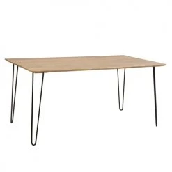 Rendez Vous Déco Tables à Manger Table à Manger Rectangulaire En Bois, 6 Personnes