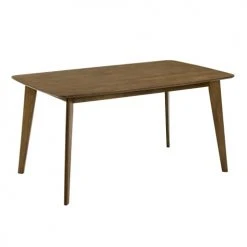 Rendez Vous Déco Tables à Manger Table à Manger Rectangulaire En Bois Foncé, 6 Personnes