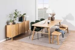 Hellin Tables à Manger Table à Manger Rectangulaire En Chêne L200 De Style Scandinave -Marquee Magasin table a manger rectangulaire en chene l200 de style scandinave 2