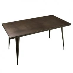 Rendez Vous Déco Tables à Manger Table à Manger Rectangulaire En Métal Gris, 6 Personnes 13 Rendez Vous Déco Tables à Manger Table à Manger Rectangulaire En Métal Gris, 6 Personnes -Marquee Magasin table a manger rectangulaire en metal gris 6 personnes 5