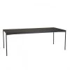 MACABANE Tables à Manger Table à Manger Rectangulaire Noire 220x100cm Piètement Métal -Marquee Magasin table a manger rectangulaire noire 220x100cm pietement metal
