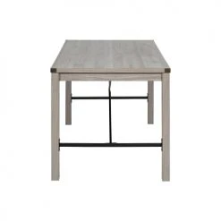 Urban Meuble Tables à Manger Table à Manger Rectangulaire Rustique Chêne Gris 120x80 -Marquee Magasin table a manger rectangulaire rustique chene gris 120x80 4