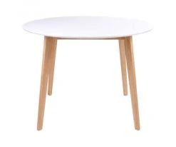Meubles & Design Tables à Manger Table à Manger Ronde 105cm Style Scandinave Naturel -Marquee Magasin table a manger ronde 105cm style scandinave naturel 2